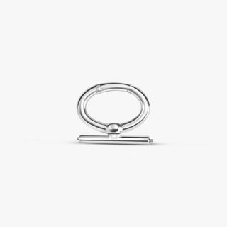 Swivel Flat Oval Watch Pin Clasp